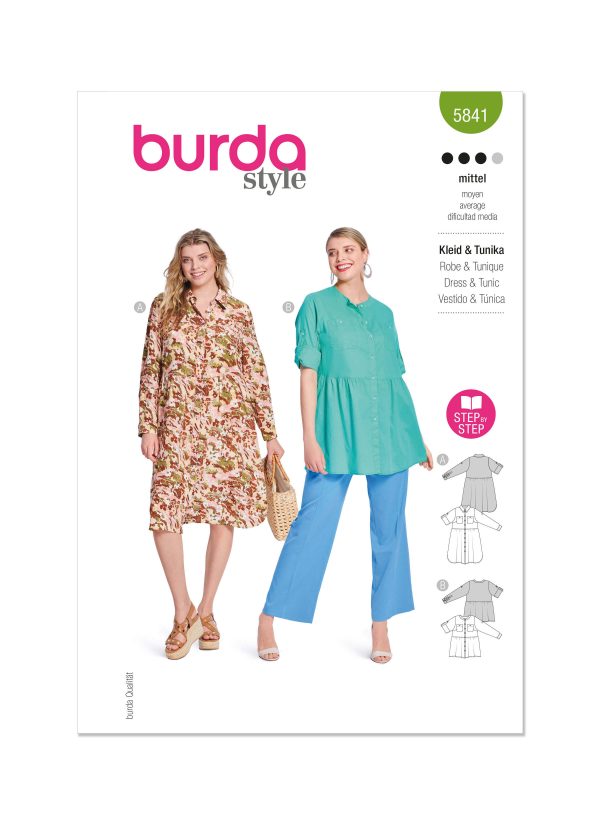 Burda Style Pattern 5841 Misses’ Dress & Tunic