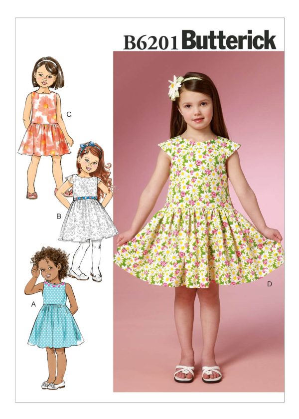 Butterick Sewing Pattern B6201 Children's/Girls' Dress