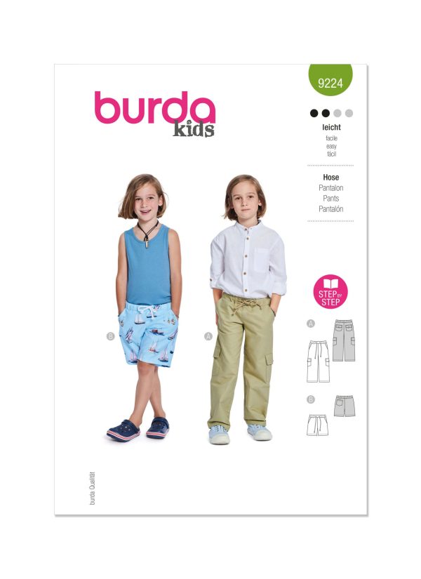Burda Style Pattern 9224 Children’s Cargo Pants