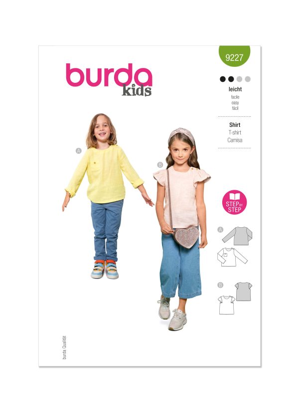Burda Style Pattern 9227 Children’s Tops