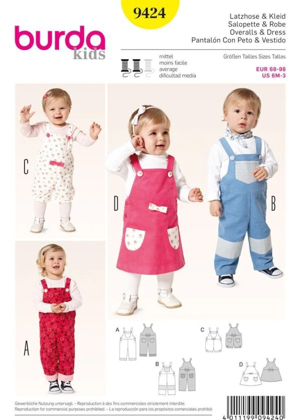 Burda Style B9424 Baby Sewing Pattern