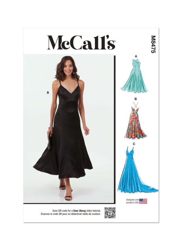 McCall's Sewing Pattern M8475 Misses' and Women's Evening Dresses