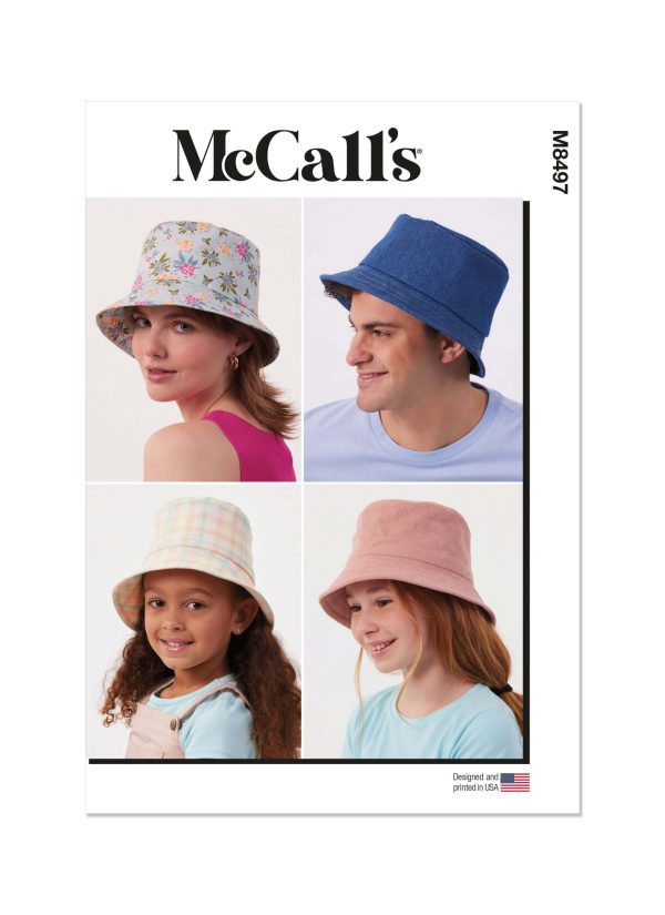 McCall's Sewing Pattern M8497 Children's, Teens' and Adults' Bucket Hat