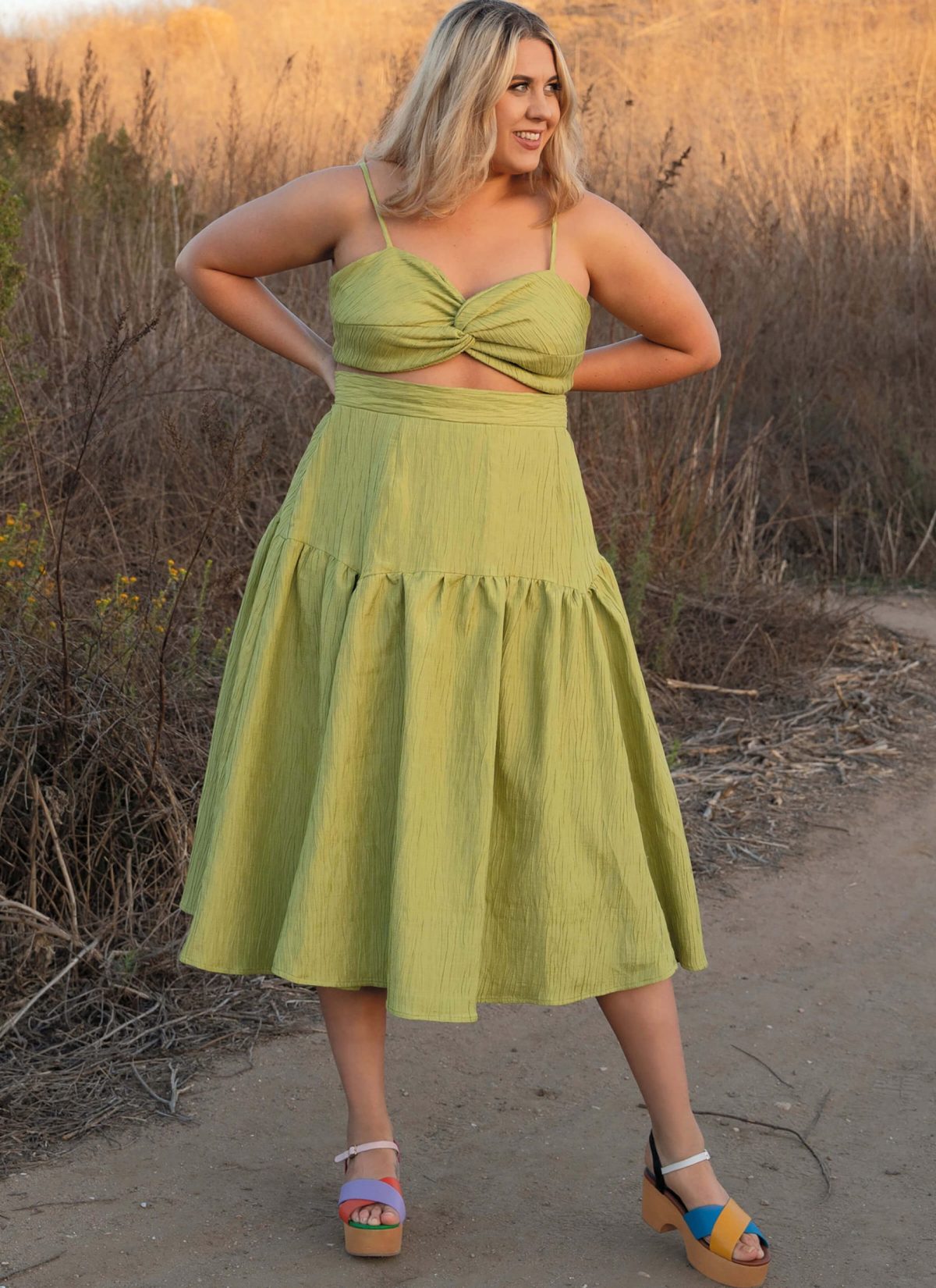 Know Me Sewing Pattern ME2073 Misses' Crop Top and Skirt by Alisha Grace