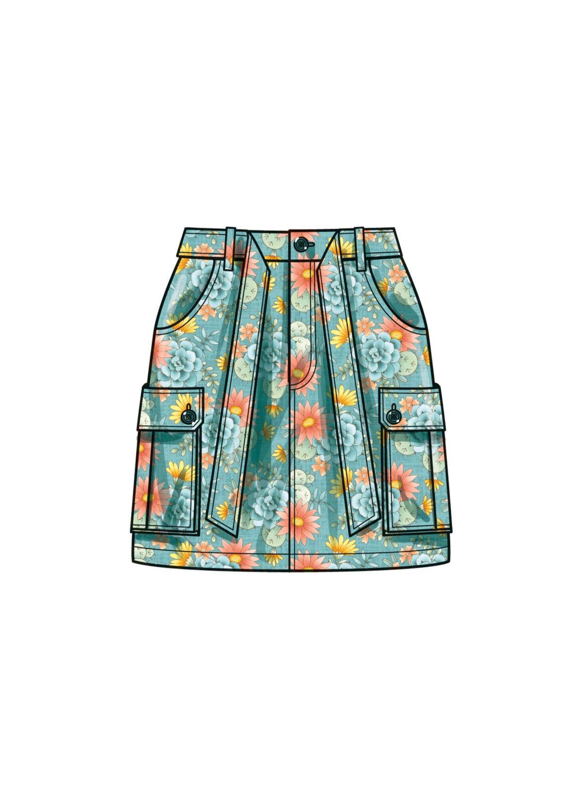 Simplicity Sewing Pattern S9924 Misses' Cargo Skirts
