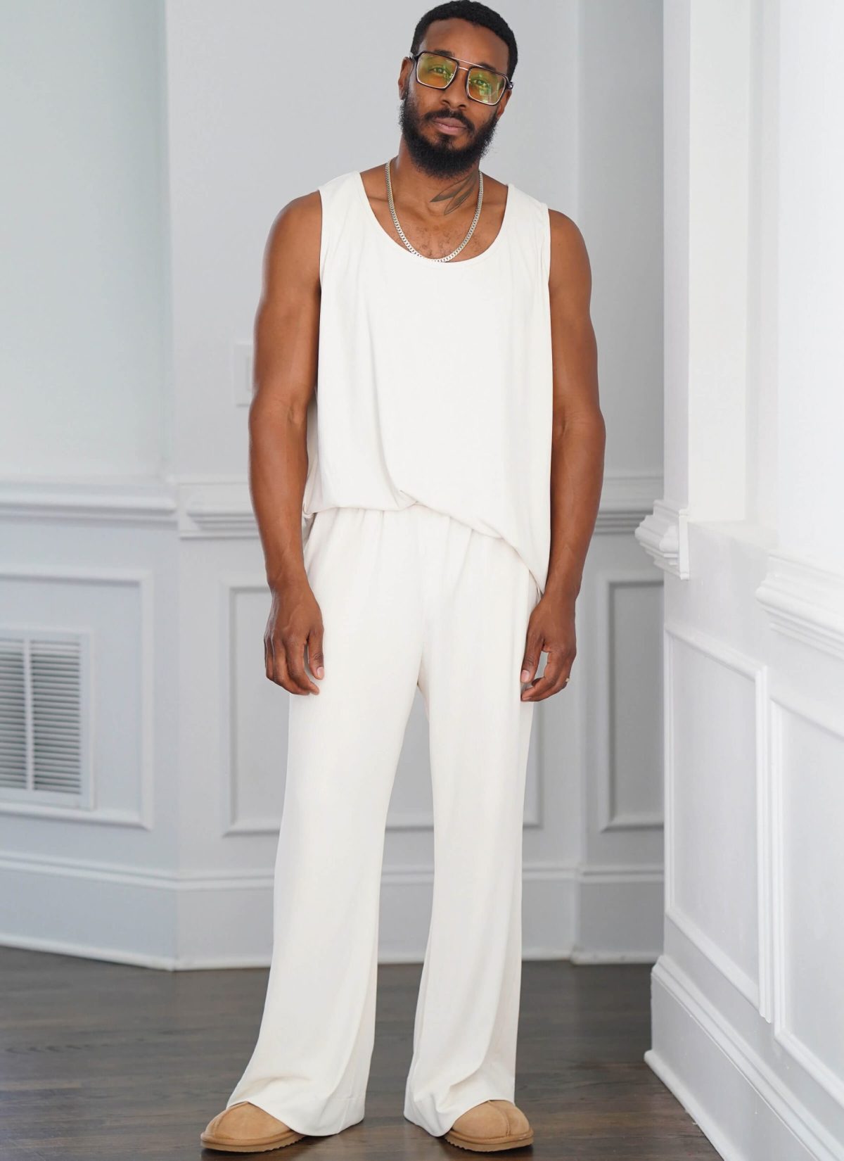Simplicity Sewing Pattern S9931 Men's Robe, Knit Tank Top, Trousers and Shorts by Norris Danta Ford
