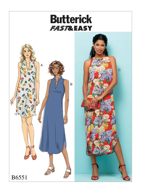 Butterick Sewing Pattern B6551 Misses' Dress