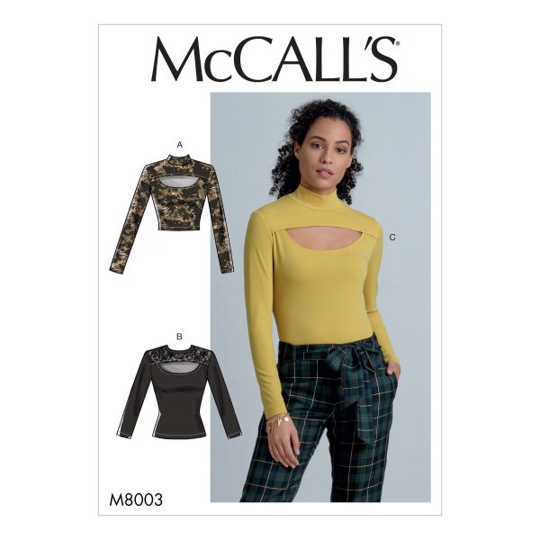 McCall's Sewing Pattern M8003 Misses' Tops