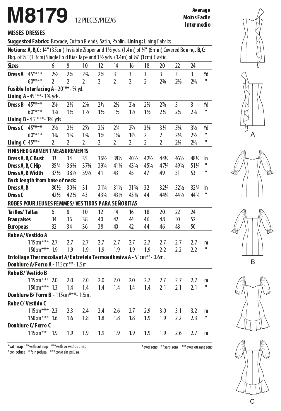 McCall's Sewing Pattern #AlisonMcCalls M8179 - Misses' Dresses