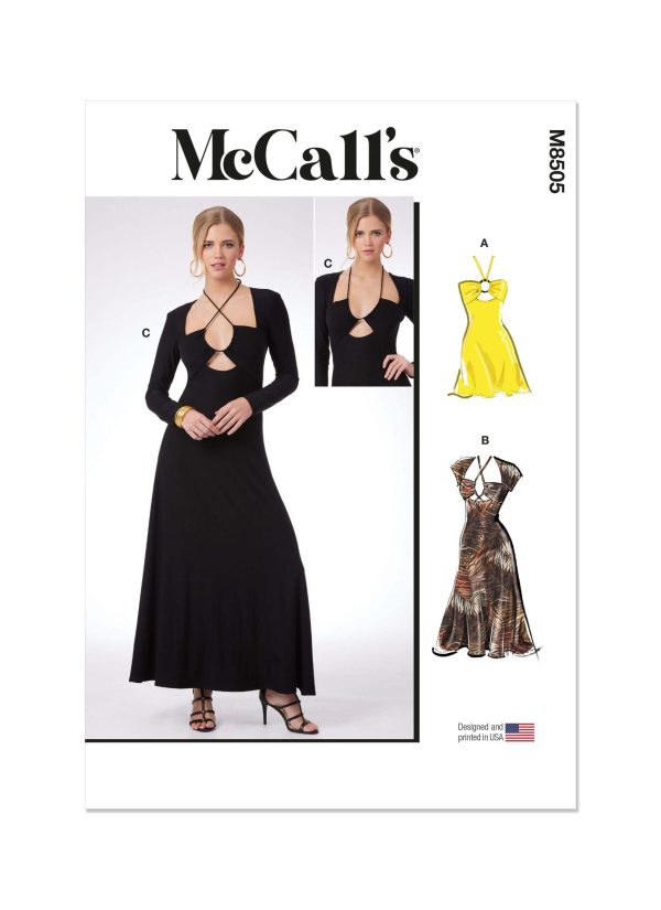 McCall's Sewing Pattern M8505 Misses' Knit Dresses