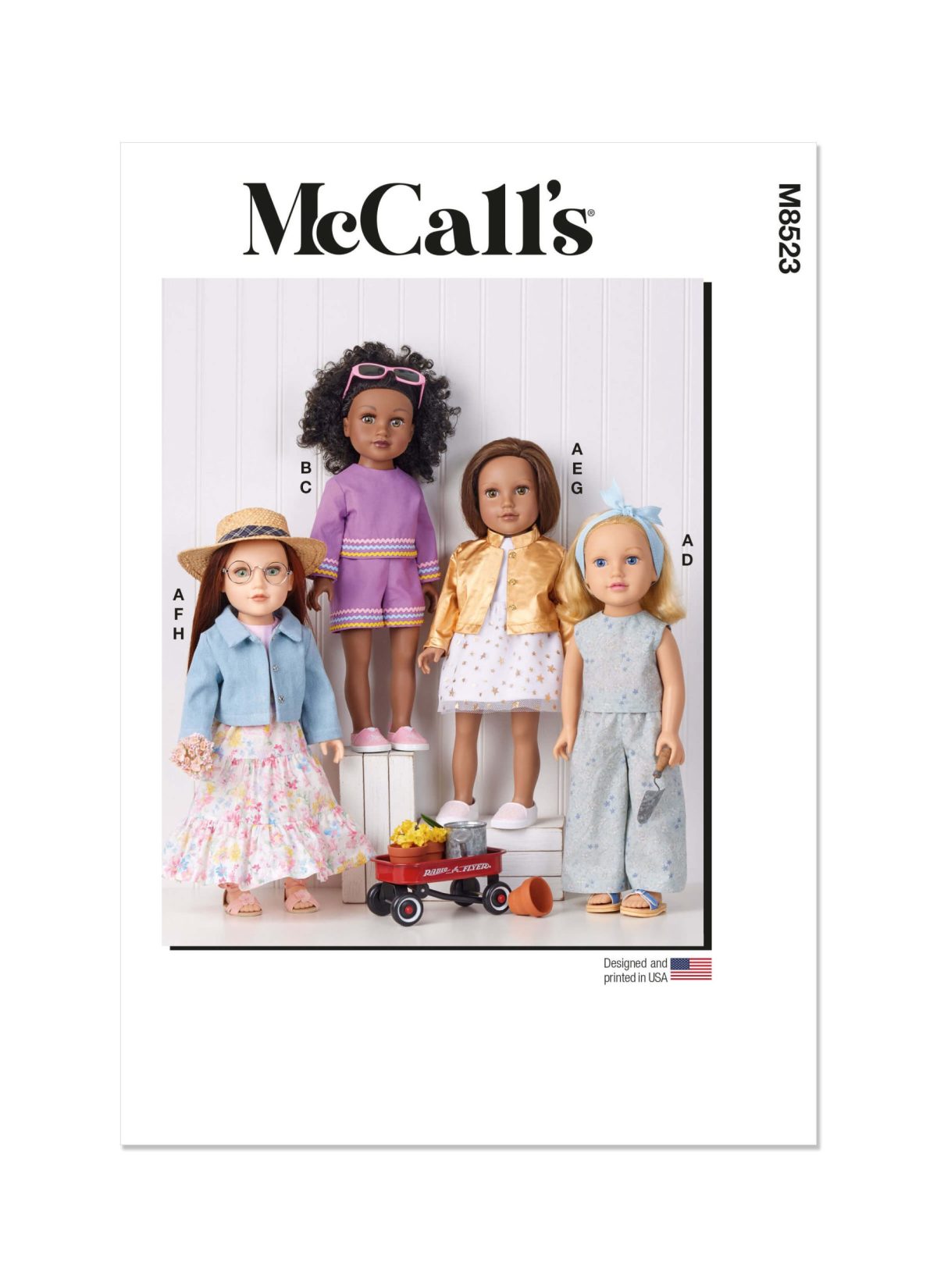 McCall's Sewing Pattern M8523 18" Doll Clothes