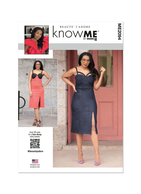 Know Me Sewing Pattern ME2094 Misses' Dress by Beaute' J'Adore