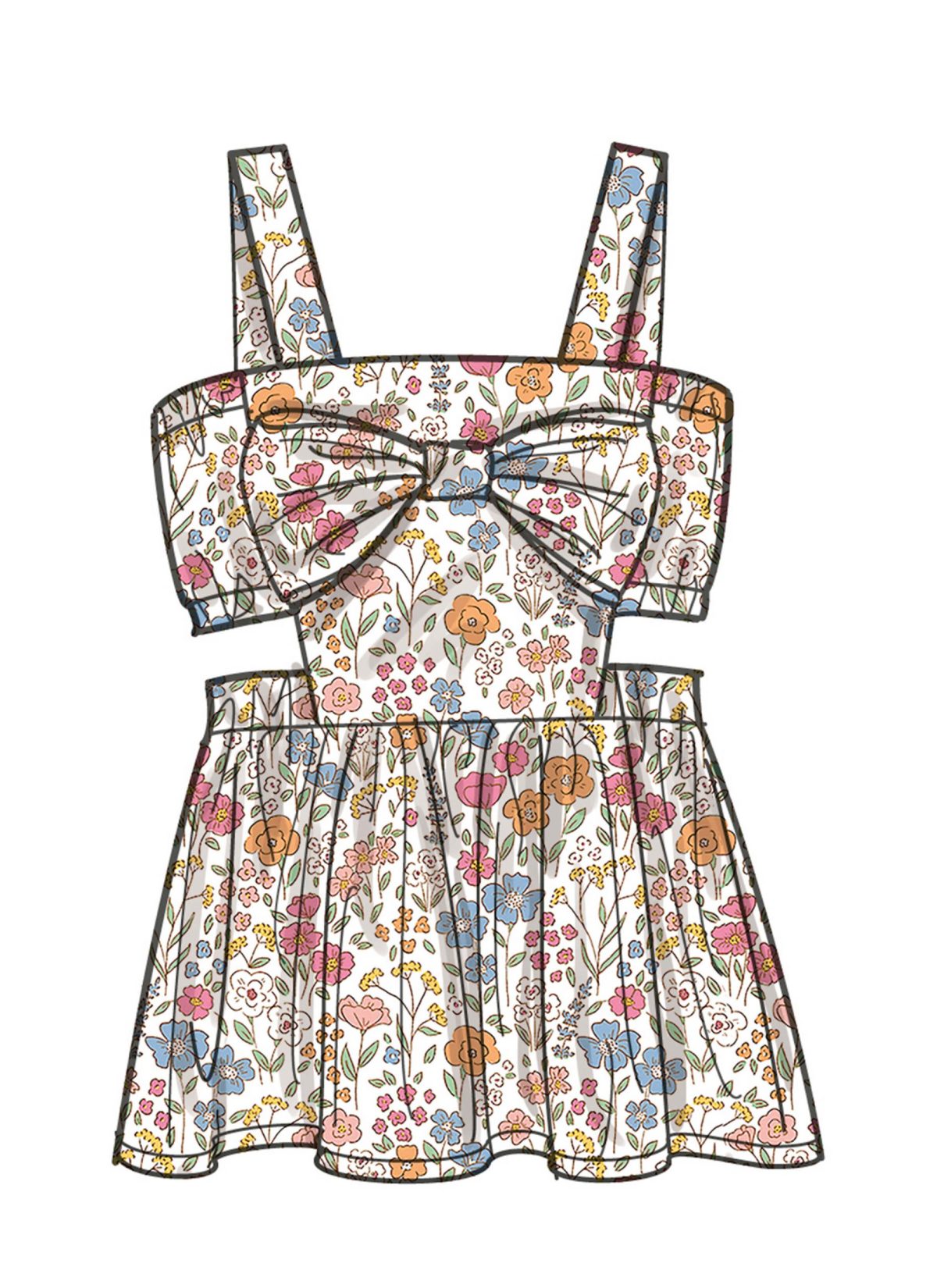 Simplicity Sewing Pattern S9962 Children's Dress, Top and Shorts