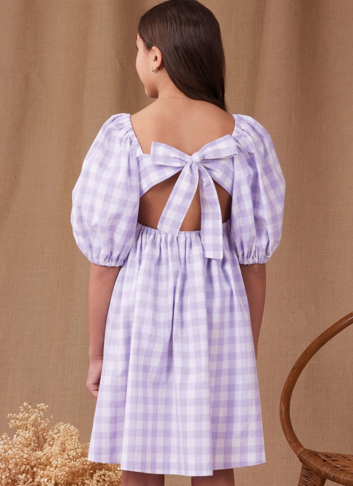 Simplicity Sewing Pattern S9964 Girls' Dress With Back Bodice and Length Variations