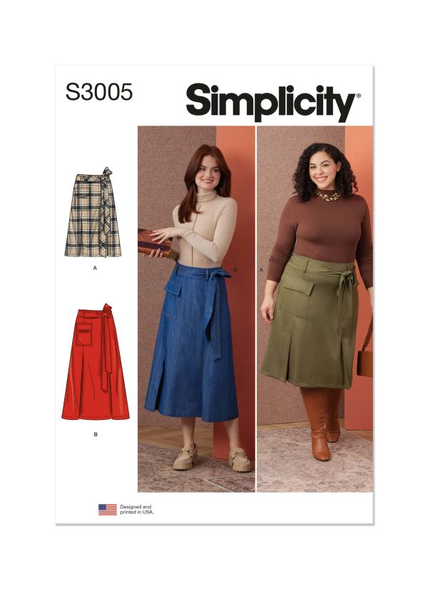 Simplicity Sewing Pattern S3005 Misses' and Women's Skirts