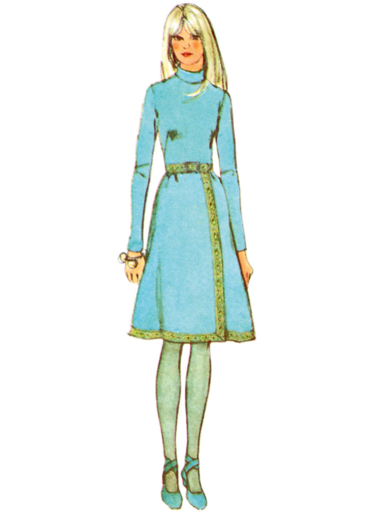 Simplicity Sewing Pattern S3017 Misses' Dress with Front-Wrap Skirt and Scarf