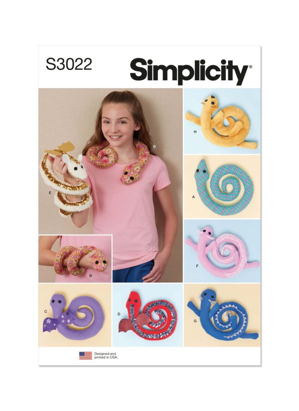 Simplicity Sewing Pattern S3022 Plush Critters