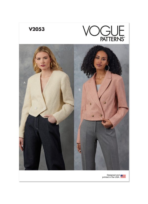 Vogue Sewing Pattern V2053 Misses' Jackets