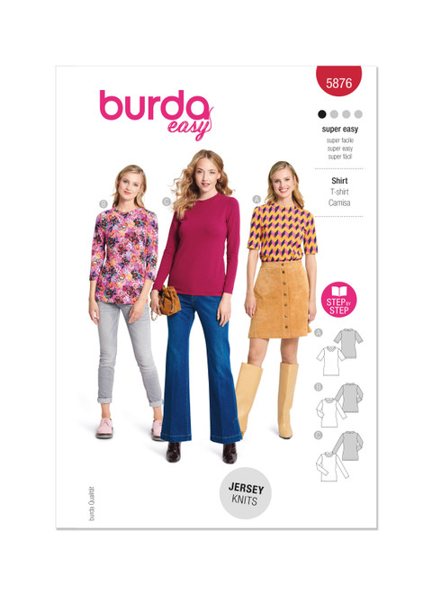 Burda Style Sewing Pattern B5876 Misses' Top