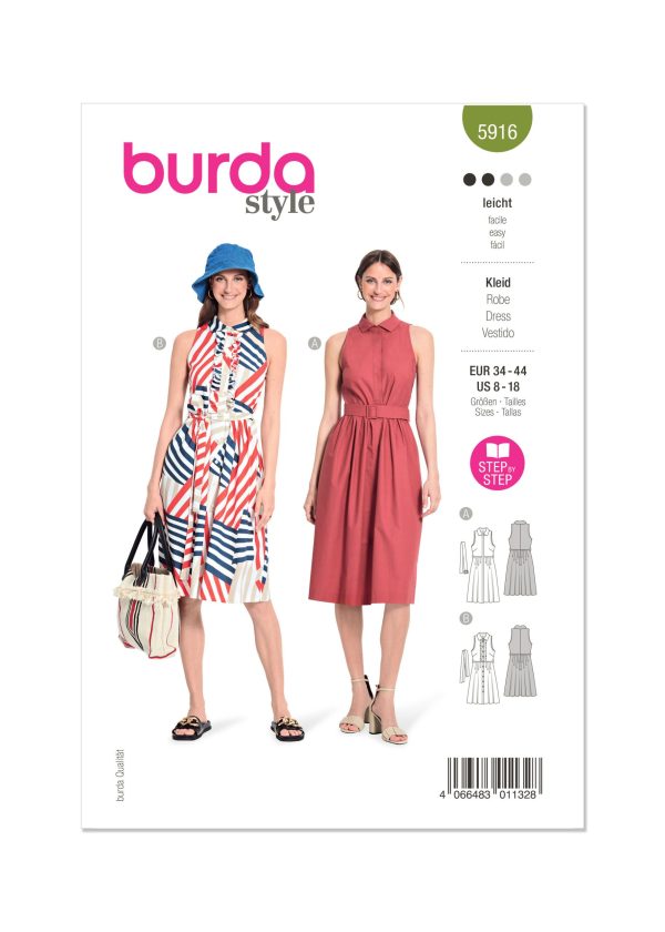 Burda Style Pattern B5916 Misses' Dress