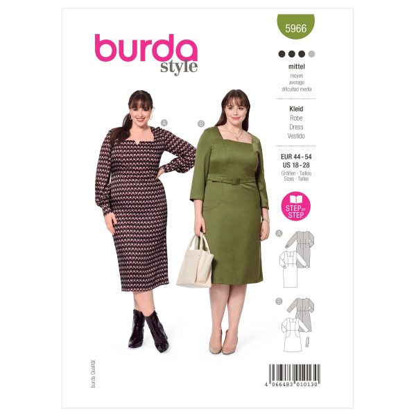 Burda Style Pattern B5966 Misses' Dresses