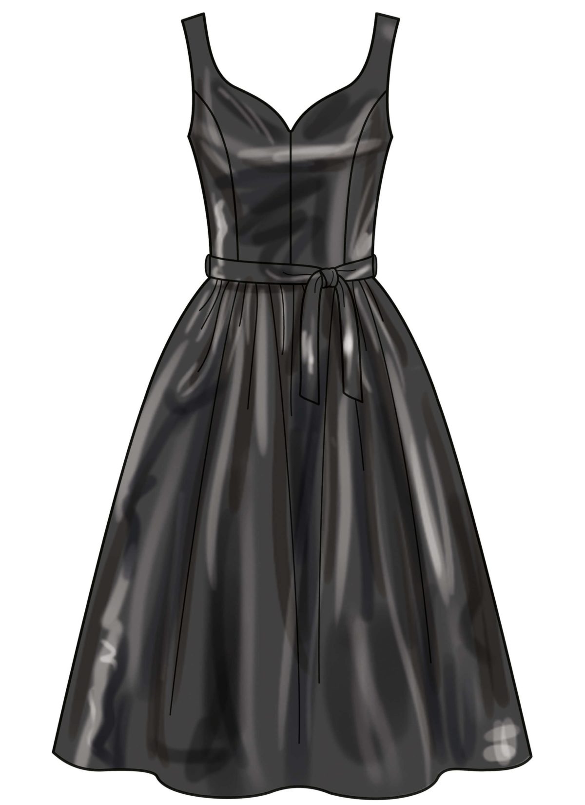 New Look Sewing Pattern N6786 Misses' Dresses with Belt and Purse