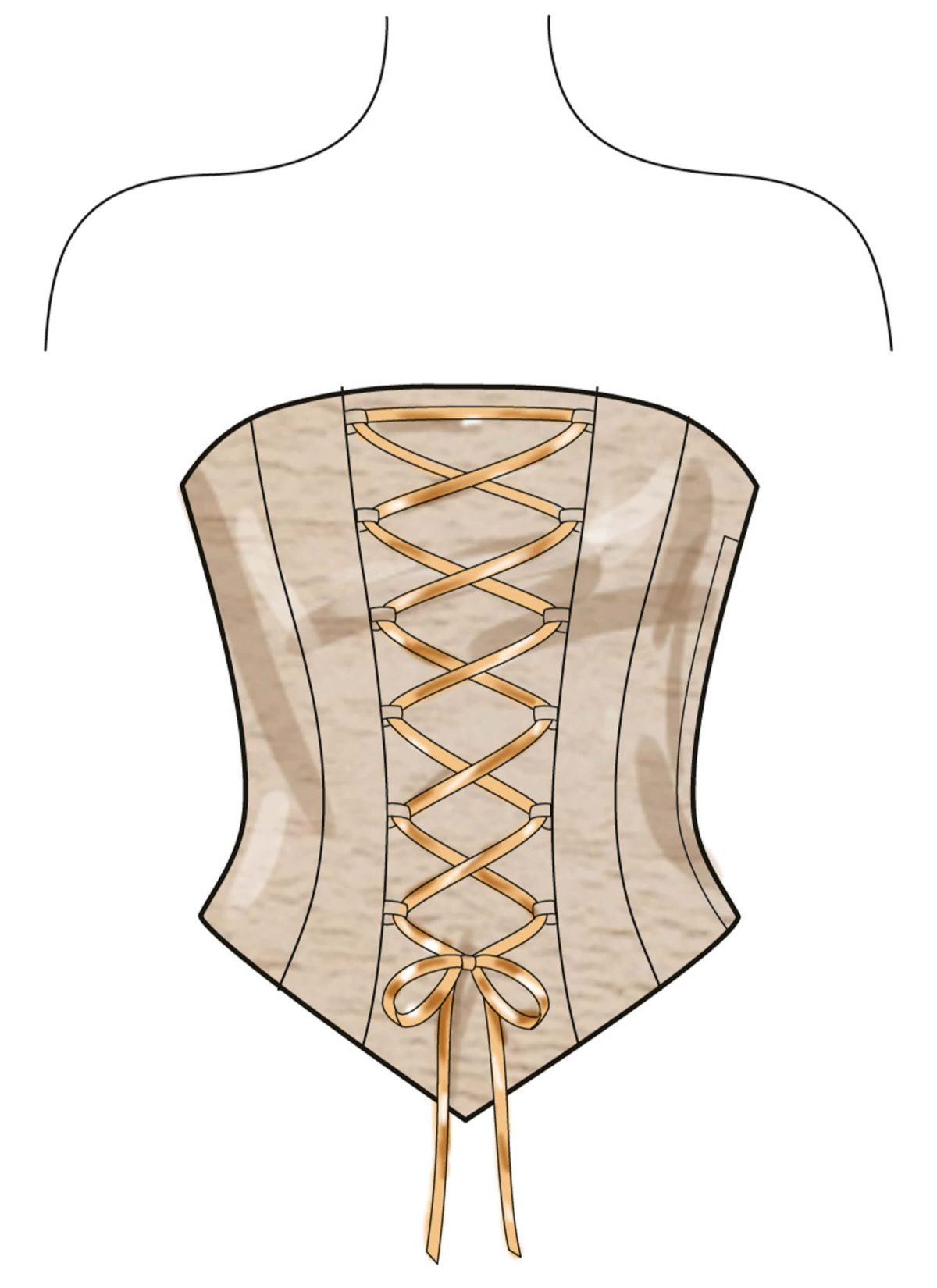 New Look Sewing Pattern N6787 Juniors' Corsets, trousers and Skirt