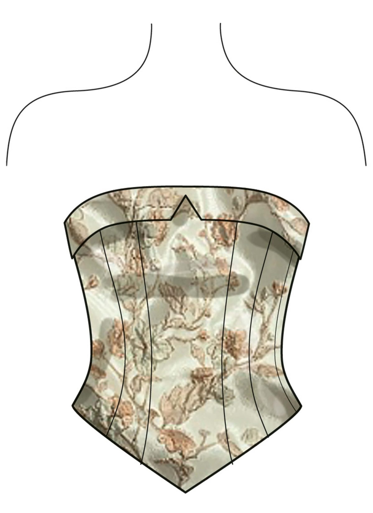 New Look Sewing Pattern N6787 Juniors' Corsets, trousers and Skirt