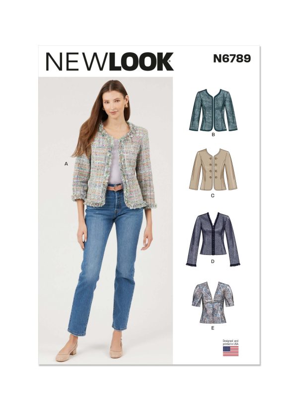 New Look Sewing Pattern N6789 Misses' Jackets