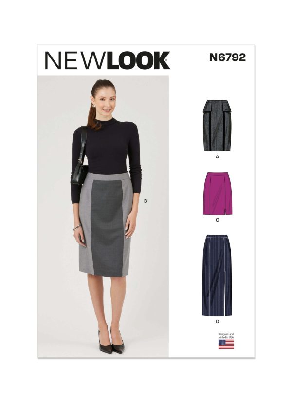 New Look Sewing Pattern N6792 Misses' Skirts