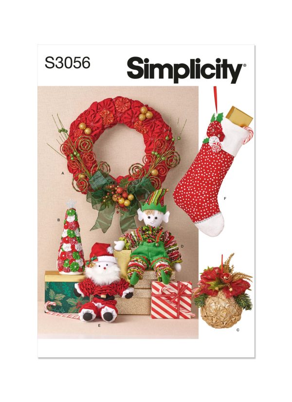 Simplicity Sewing Pattern S3056 Holiday Crafts