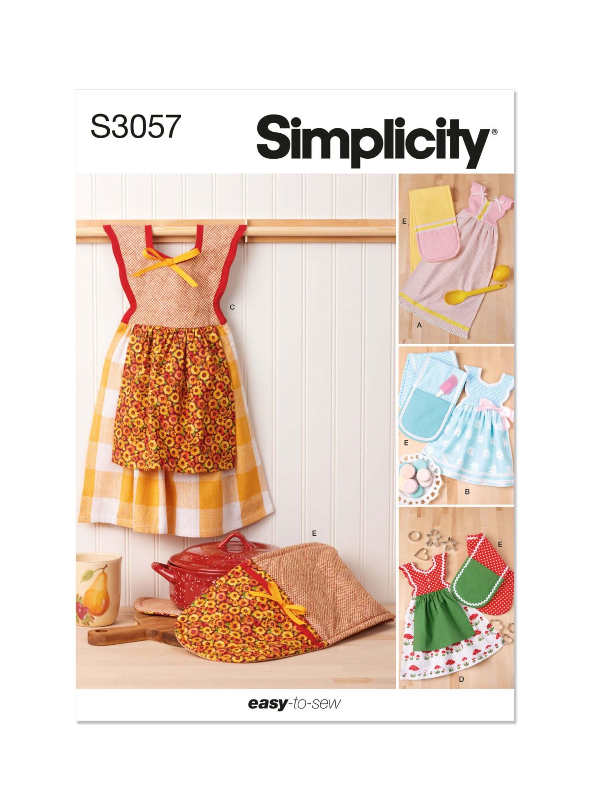 Simplicity Sewing Pattern S3057 Kitchen Accessories