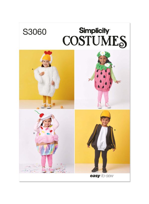 Simplicity Sewing Pattern S3060 Toddlers' Costumes