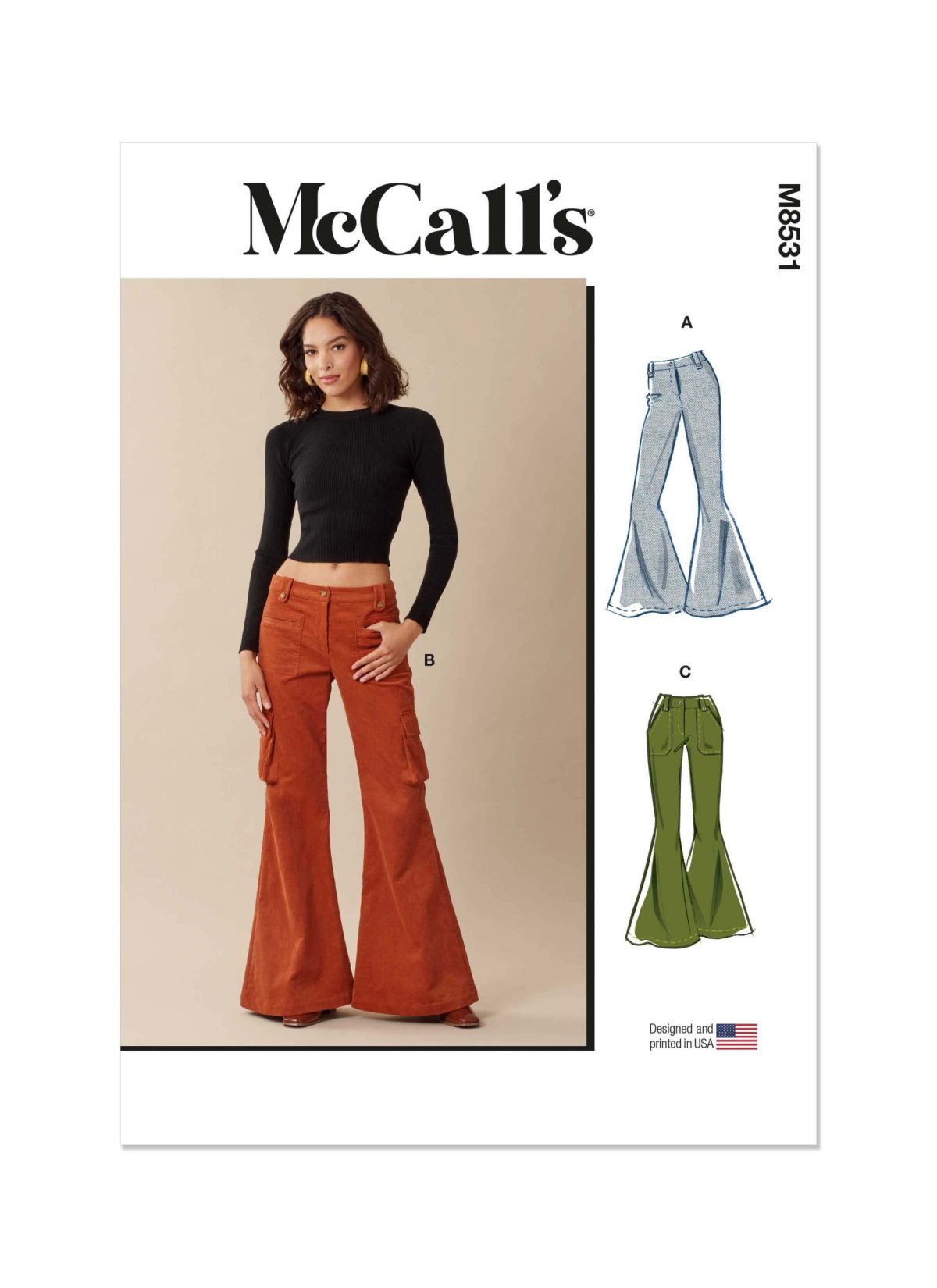 McCall's Sewing Pattern M8531 Misses' Pants