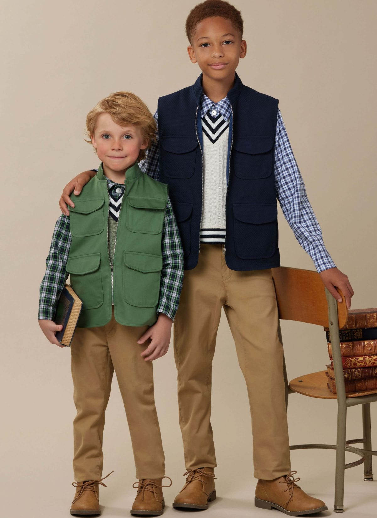 McCall's Sewing Pattern M8537 Children’s and Boys’ Vests, Top and Shirt