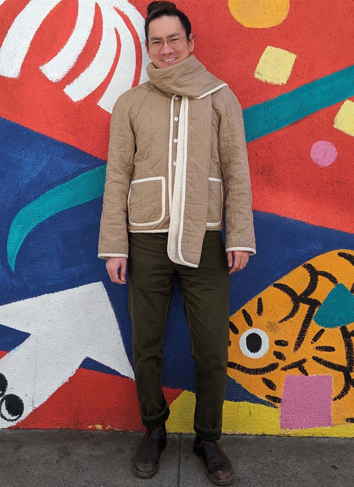 Know Me Sewing Pattern ME2097 Men's Jacket with Scarf by Donny Q