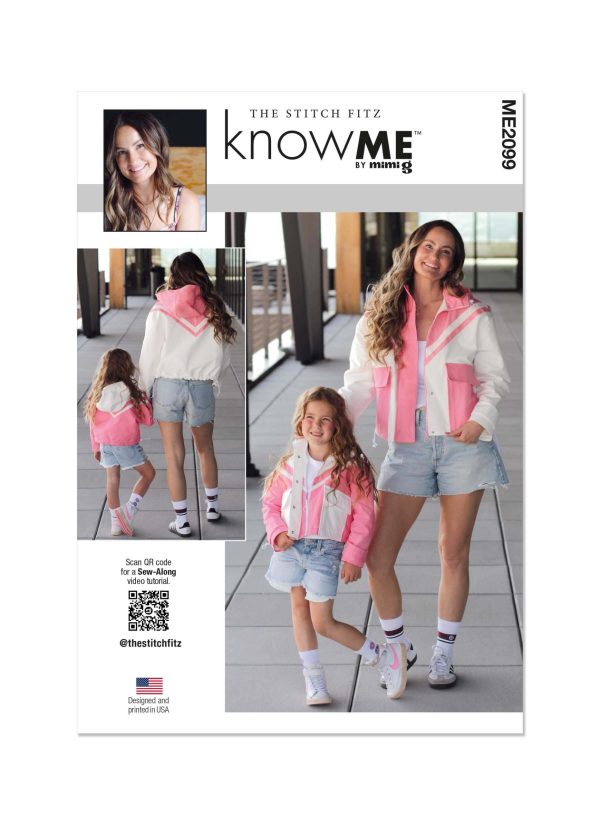 Know Me Sewing Pattern ME2099 Children's and Misses' Jacket by The Stitch Fitz