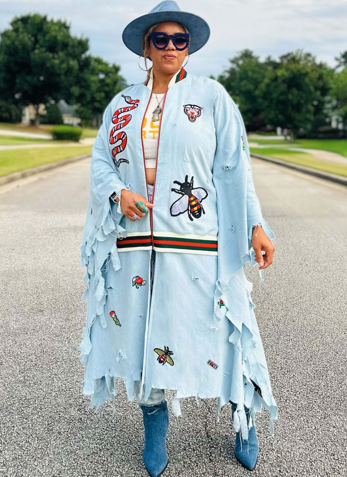 Know Me Sewing Pattern ME2102 Misses' Bomber Cape by The Corny Rainbow