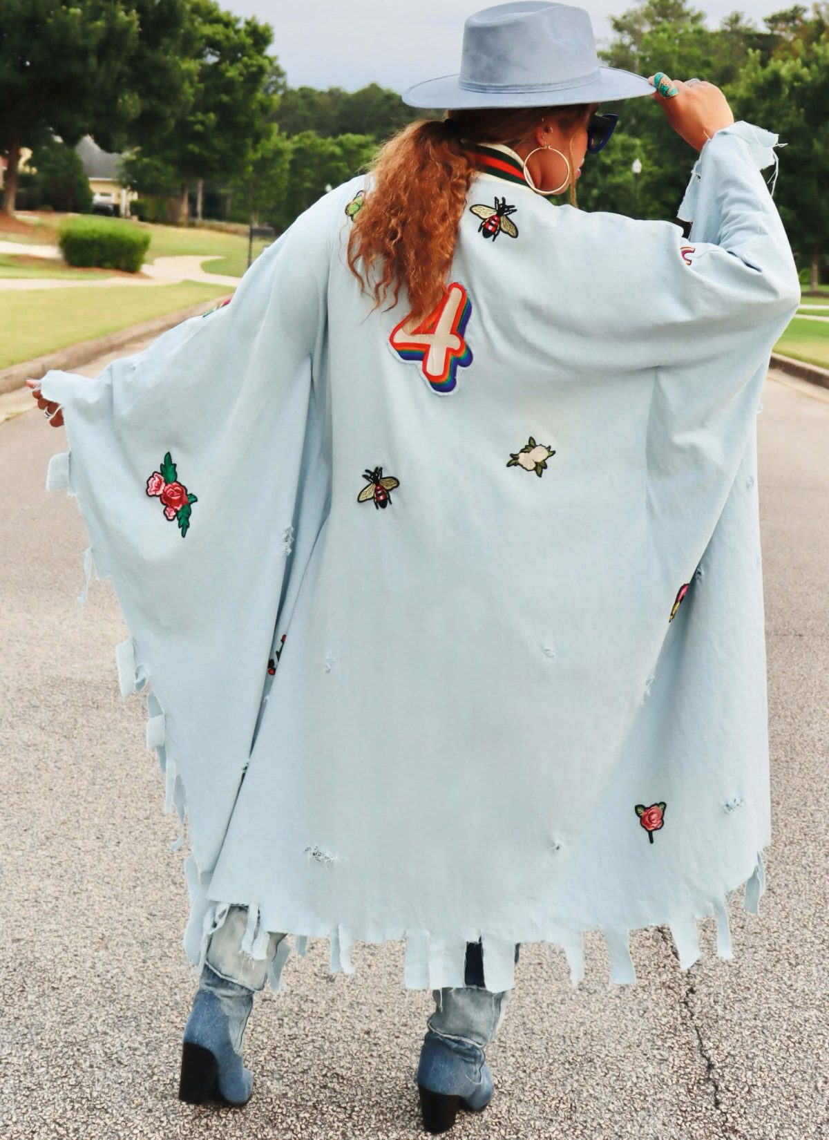 Know Me Sewing Pattern ME2102 Misses' Bomber Cape by The Corny Rainbow