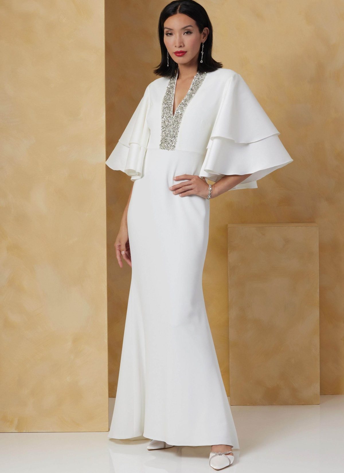 Vogue Sewing Pattern V2066 Misses' Dress by Badgley Mischka