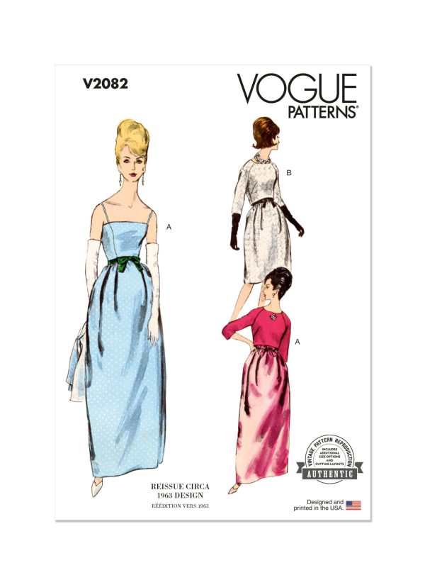 Vogue Sewing Pattern V2082 Misses' Dress and Bolero