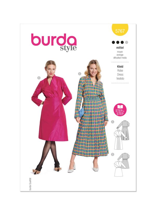 Burda Style Pattern 5767 Misses' Dress