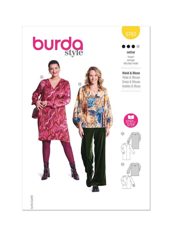 Burda Style Pattern 5783 Misses' Dress and Blouse