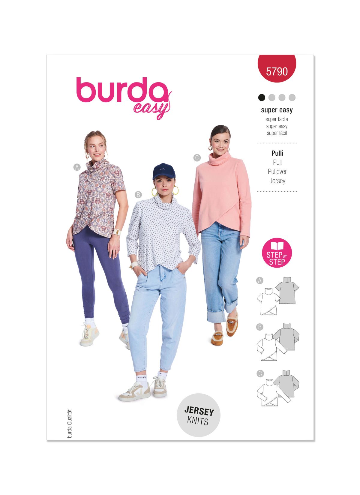 Burda Style Pattern 5790 Misses' Tops