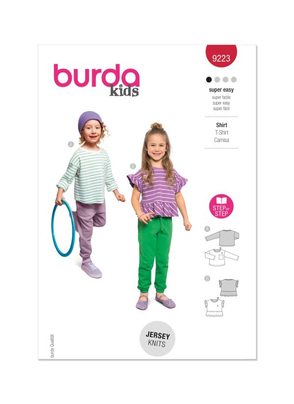 Burda Style Pattern 9223 Children's Top