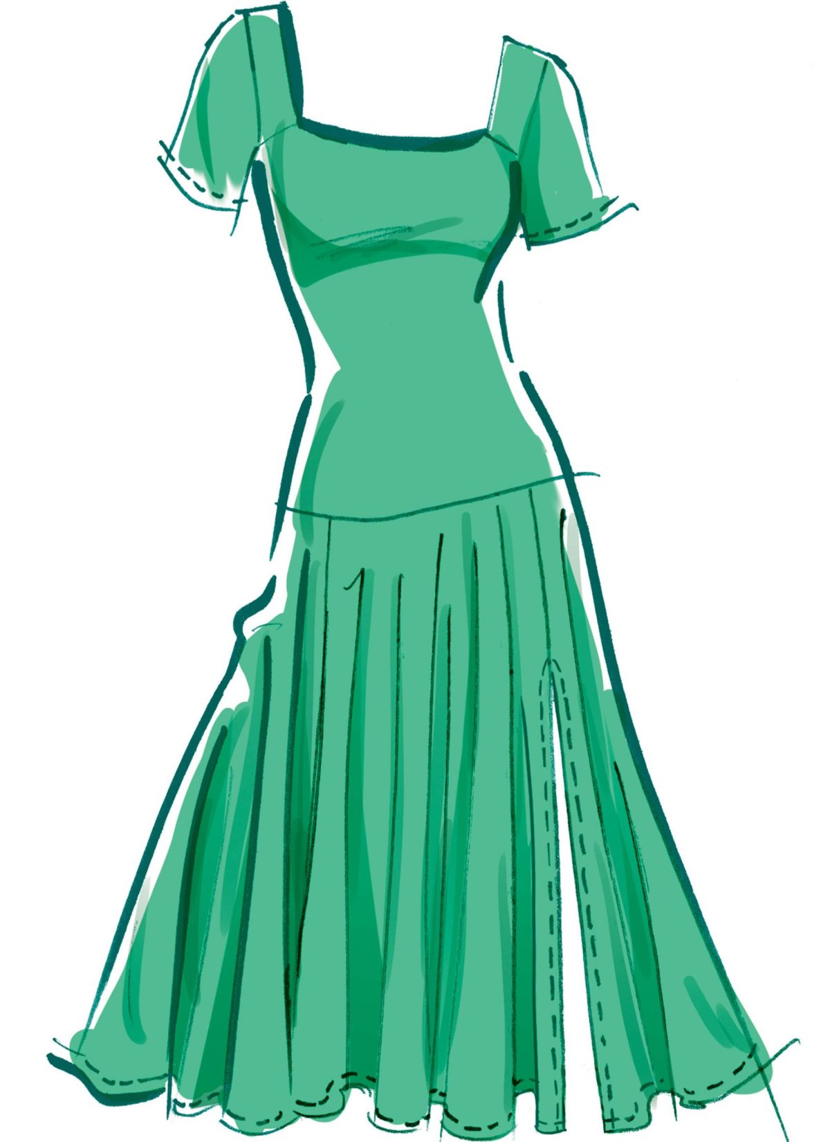 McCall's Sewing Pattern M8551 Misses' and Miss Petite Knit Dresses