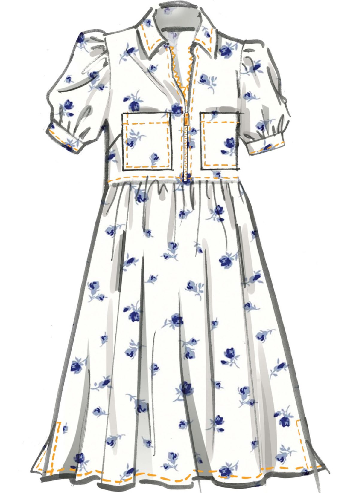 McCall's Sewing Pattern M8553 Misses' Dress with Sleeve and Length Variations