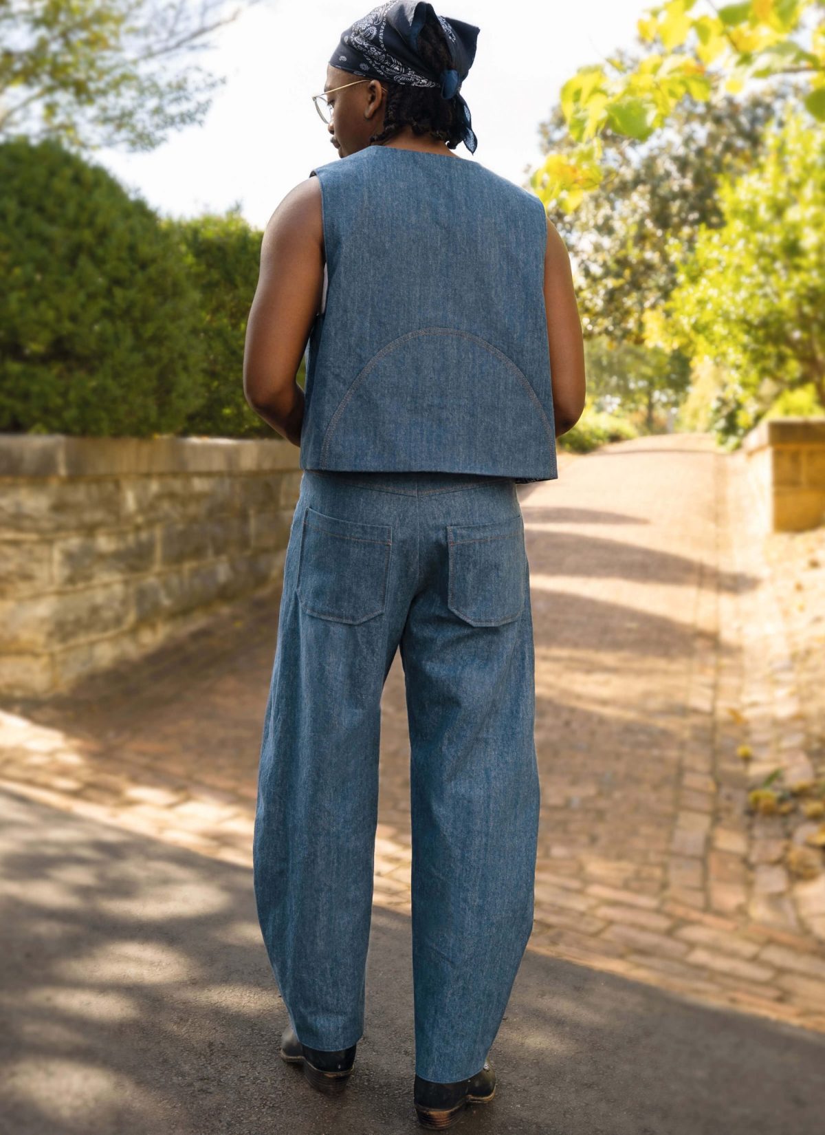 Know Me Sewing Pattern ME2109 Men's Vest and Trousers by Happily Dressed