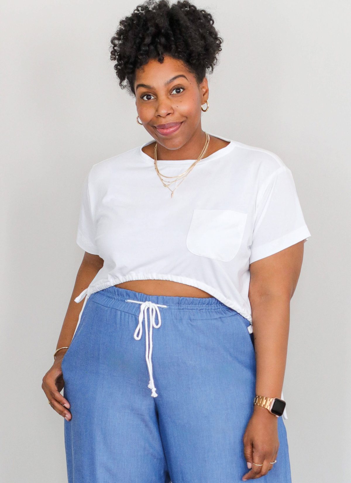 Know Me Sewing Pattern ME2110 Misses' and Women's Knit Top and Woven Trousers by Brittany J. Jones