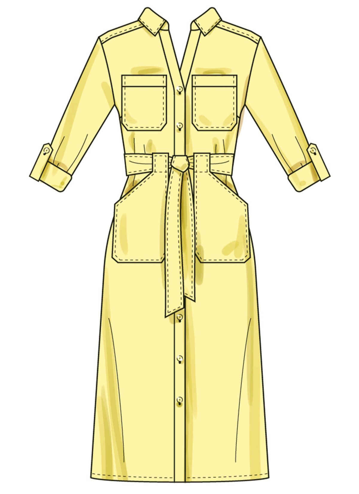 Simplicity Sewing Pattern S3065 Misses' and Women's Dresses with Tie Belt